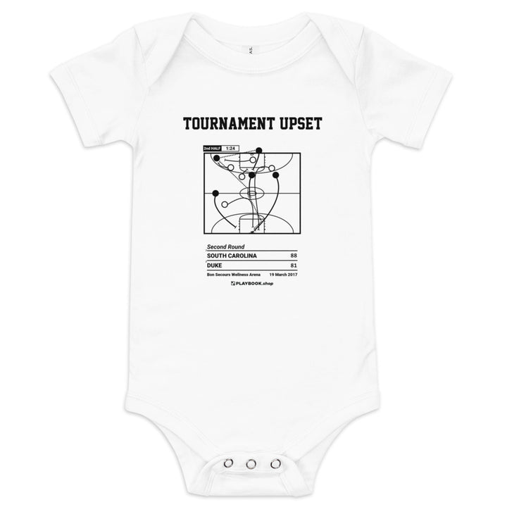 Greatest South Carolina Basketball Plays Baby Bodysuit: Tournament upset (2017)