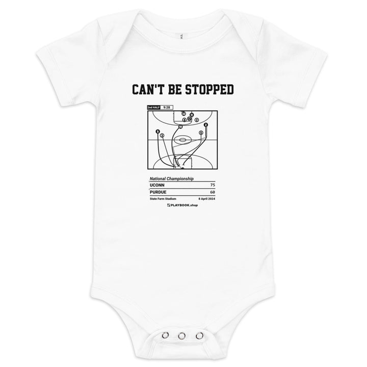 Greatest UCONN Basketball Plays Baby Bodysuit: Can't Be Stopped (2024)