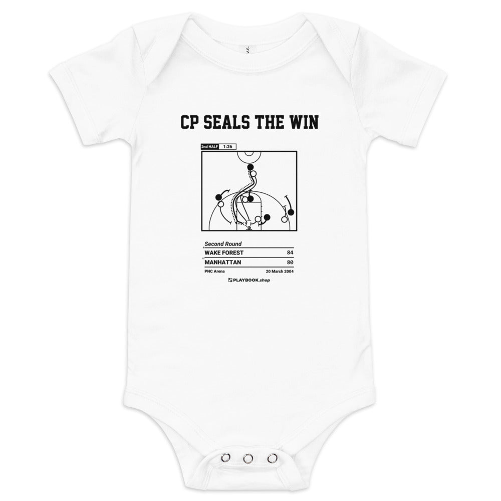Greatest Wake Forest Basketball Plays Baby Bodysuit: CP seals the win (2004)