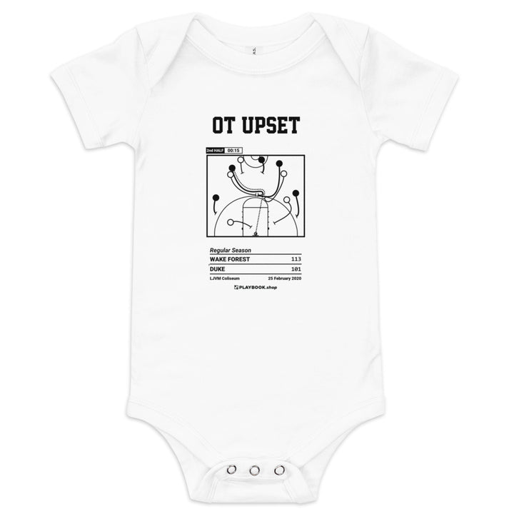 Greatest Wake Forest Basketball Plays Baby Bodysuit: OT Upset (2020)