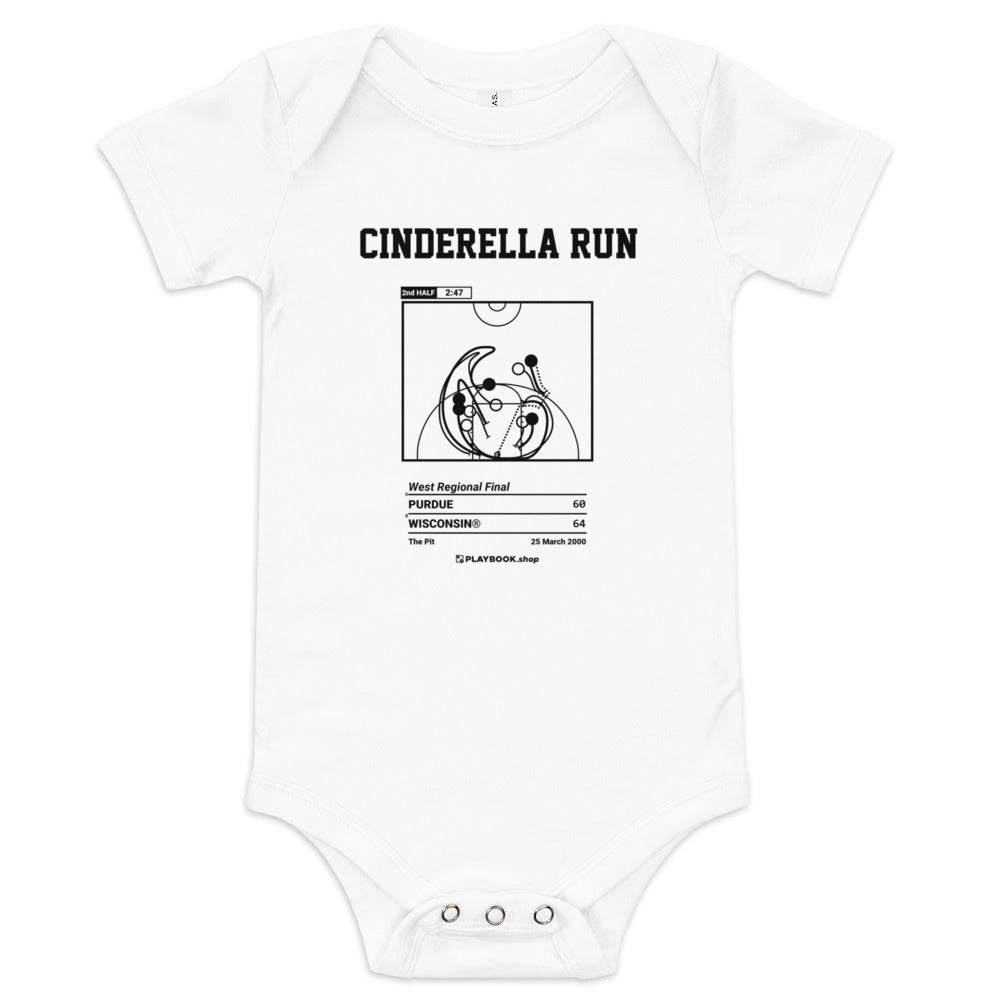 Greatest Wisconsin Basketball Plays Baby Bodysuit: Cinderella Run (2000)