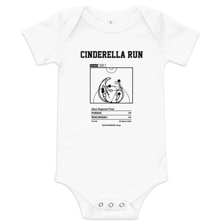 Greatest Wisconsin Basketball Plays Baby Bodysuit: Cinderella Run (2000)