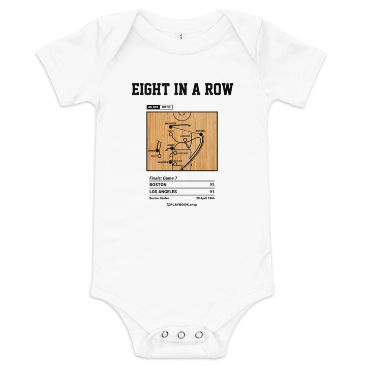 Greatest Boston Celtics Plays Baby Bodysuit: Eight in a row (1966)