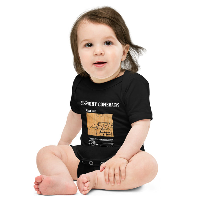 Greatest Boston Celtics Plays Baby Bodysuit: 21-point comeback (2002)