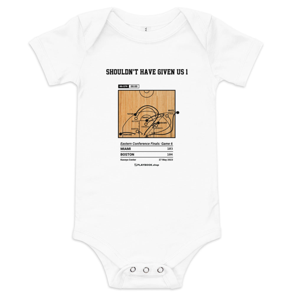 Greatest Boston Celtics Plays Baby Bodysuit: Shouldn't have given us 1 (2023)