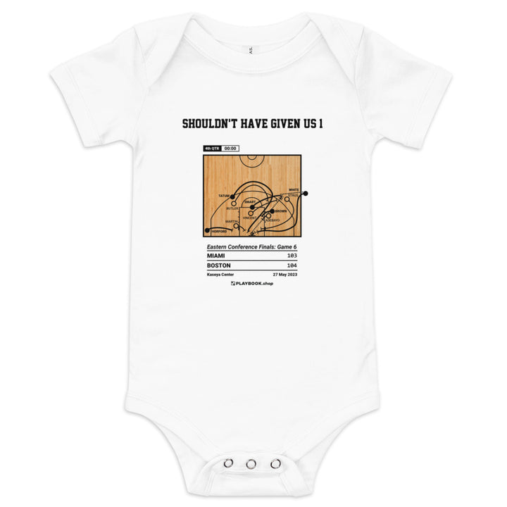 Greatest Boston Celtics Plays Baby Bodysuit: Shouldn't have given us 1 (2023)