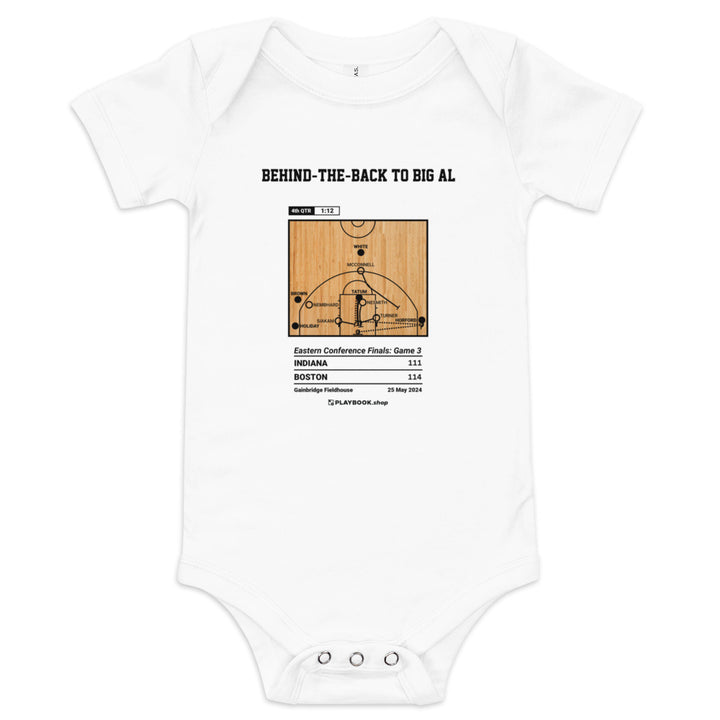 Greatest Boston Celtics Plays Baby Bodysuit: Behind-the-Back to Big Al (2024)