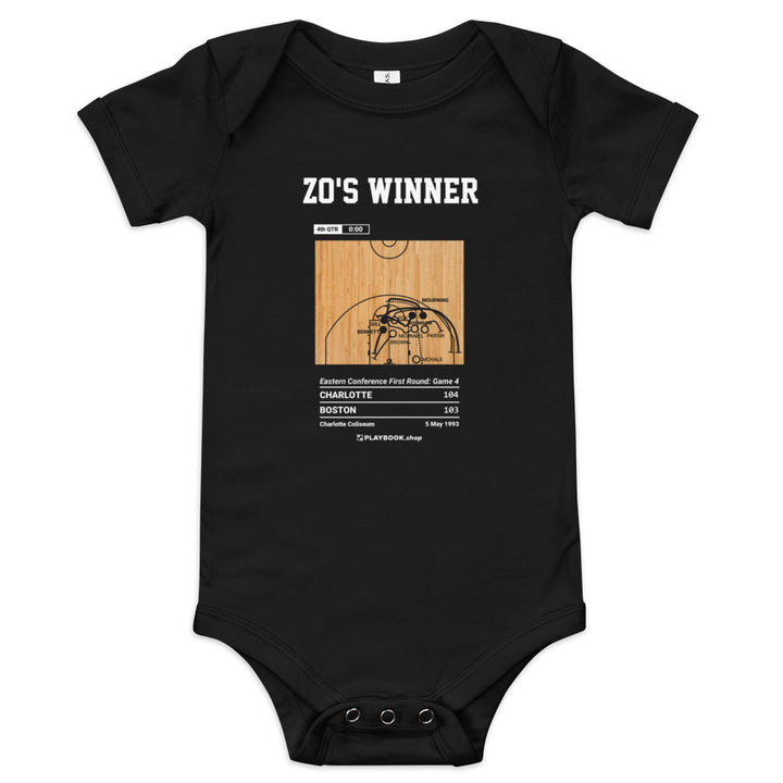 Greatest Charlotte Hornets Plays Baby Bodysuit: Zo's winner (1993)