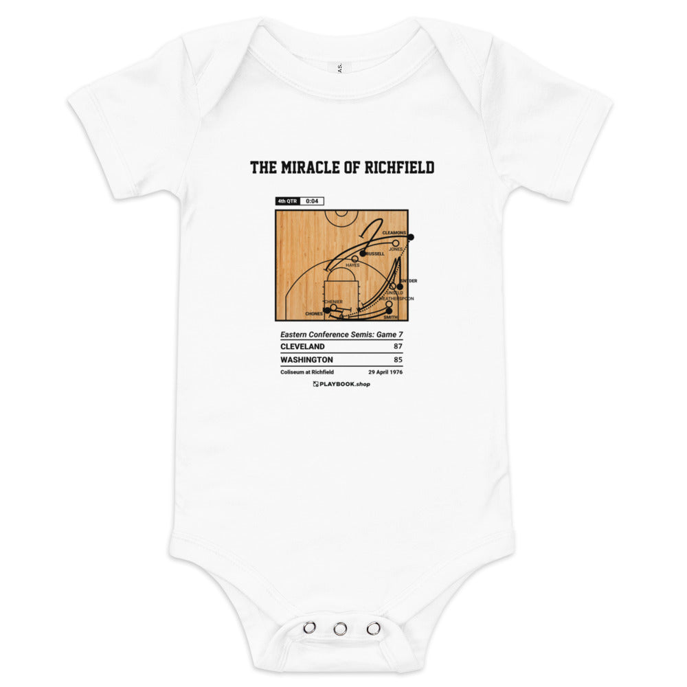 Greatest Cleveland Cavaliers Plays Baby Bodysuit: The Miracle of Richfield (1976)