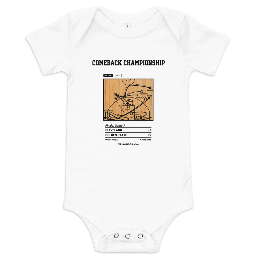 Greatest Cleveland Cavaliers Plays Baby Bodysuit: Comeback Championship (2016)