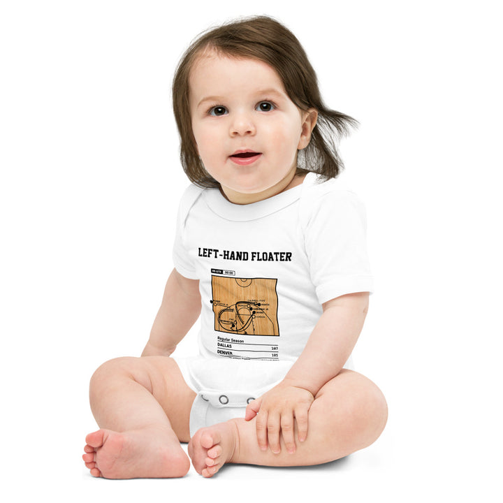 Greatest Dallas Mavericks Plays Baby Bodysuit: Left-hand floater (2024)