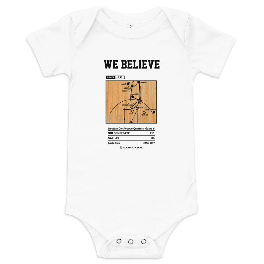 Greatest Golden State Warriors Plays Baby Bodysuit: We Believe (2007)
