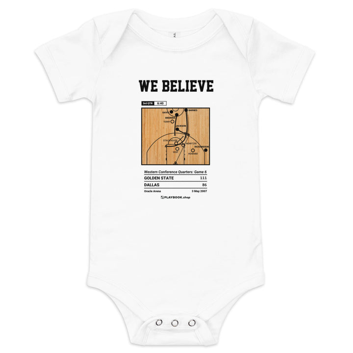 Greatest Golden State Warriors Plays Baby Bodysuit: We Believe (2007)