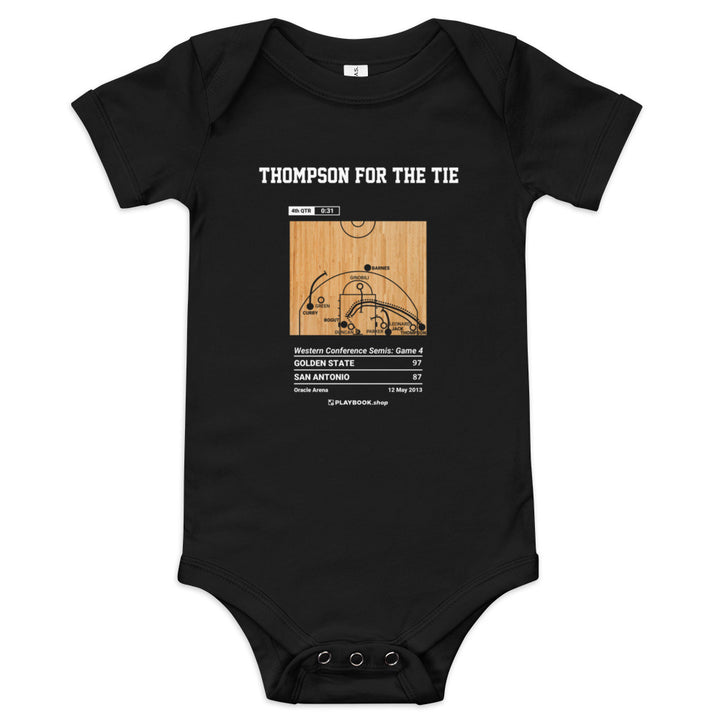 Greatest Golden State Warriors Plays Baby Bodysuit: Thompson for the tie (2013)