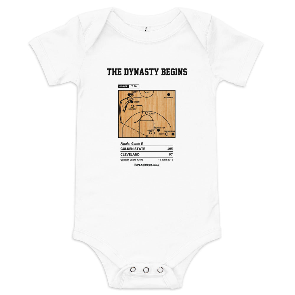 Greatest Golden State Warriors Plays Baby Bodysuit: The dynasty begins (2015)