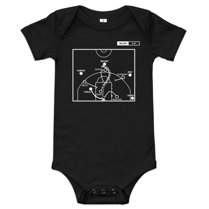 Los Angeles Lakers Greatest Plays Baby Bodysuit: Kobe to Shaq (2000)