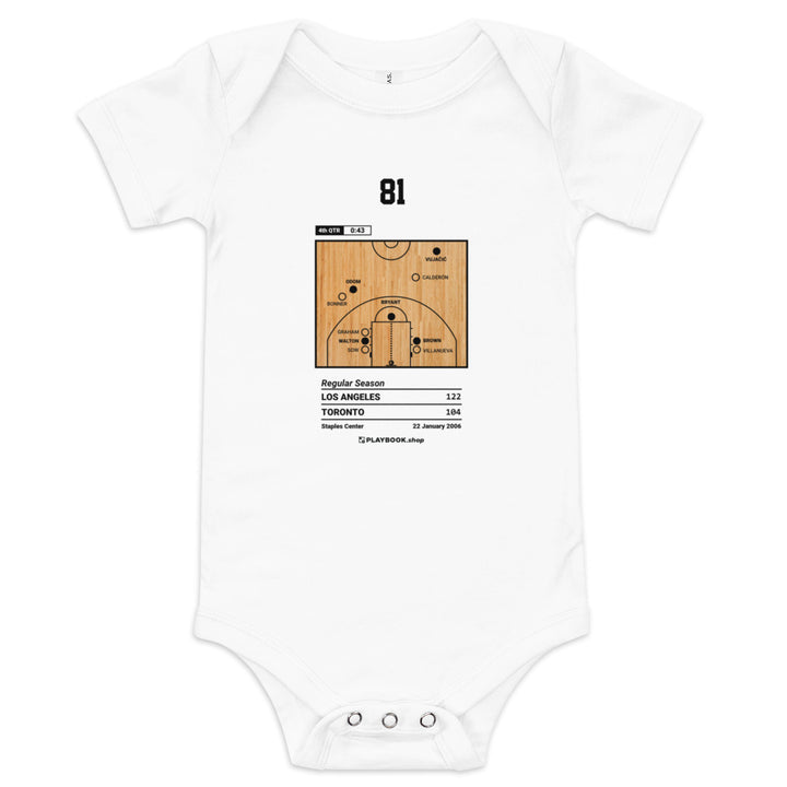 Greatest Los Angeles Lakers Plays Baby Bodysuit: 81 (2006)