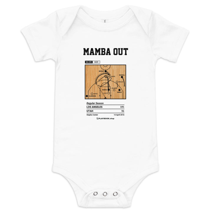 Greatest Los Angeles Lakers Plays Baby Bodysuit: Mamba Out (2016)