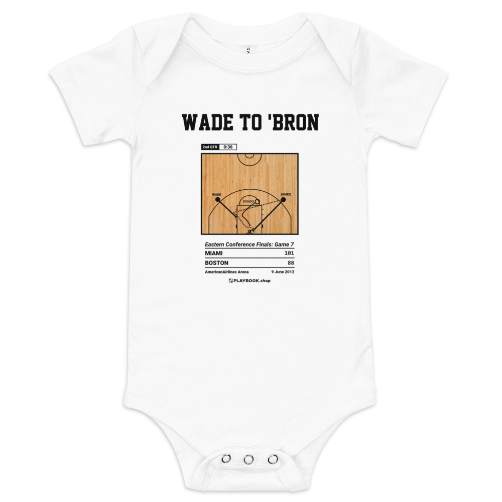 Greatest Miami Heat Plays Baby Bodysuit: Wade to 'Bron (2012)