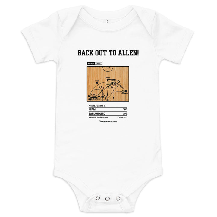 Greatest Miami Heat Plays Baby Bodysuit: Back out to Allen! (2013)