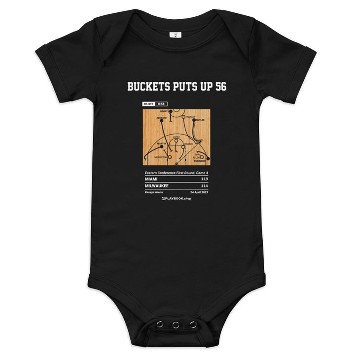 Greatest Miami Heat Plays Baby Bodysuit: Buckets puts up 56 (2023)