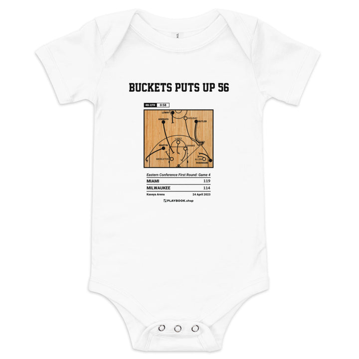 Greatest Miami Heat Plays Baby Bodysuit: Buckets puts up 56 (2023)