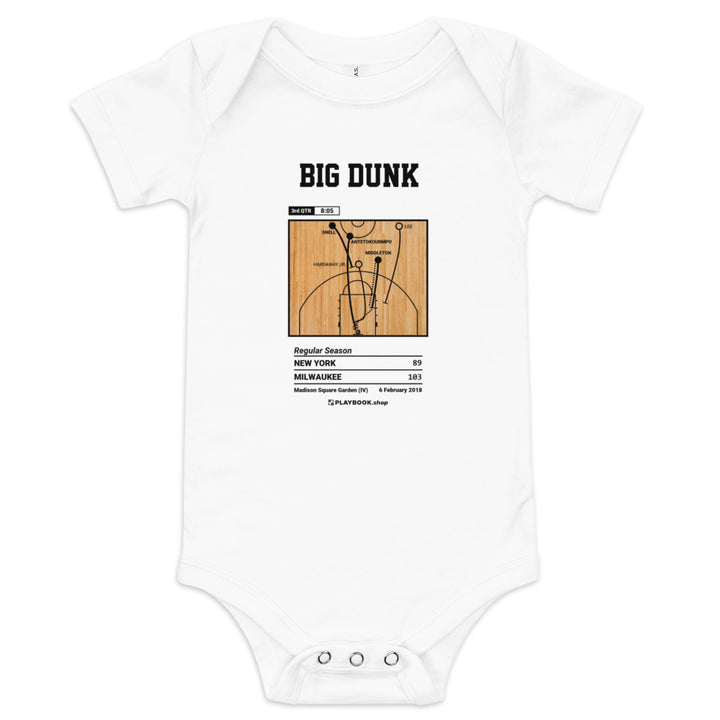 Greatest Milwaukee Bucks Plays Baby Bodysuit: Big dunk (2018)