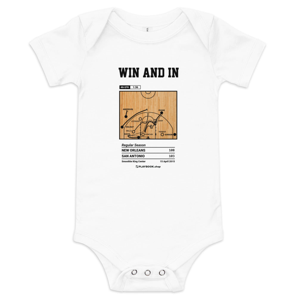 Greatest New Orleans Pelicans Plays Baby Bodysuit: Win and in (2015)