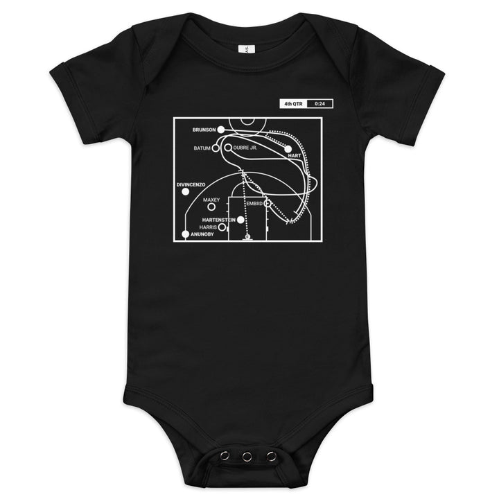 New York Knicks Greatest Plays Baby Bodysuit: Dagger from the Hart-Breaker (2024)