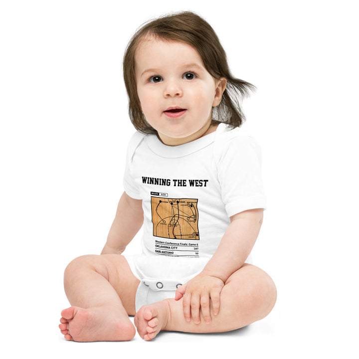 Greatest Oklahoma City Thunder Plays Baby Bodysuit: Winning the West (2012)