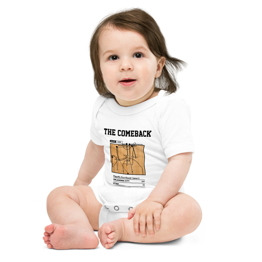 Greatest Oklahoma City Thunder Plays Baby Bodysuit: The Comeback (2018)