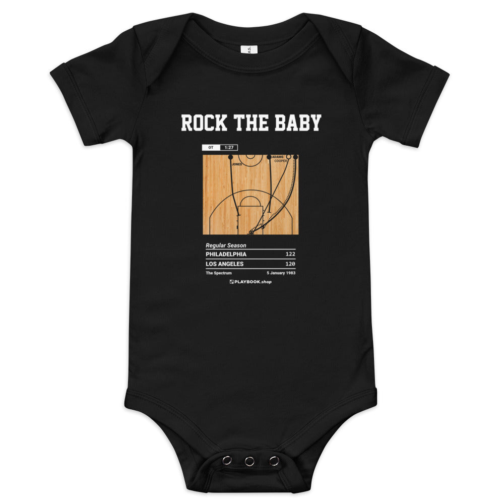 Greatest Philadelphia Sixers Plays Baby Bodysuit: Rock the Baby (1983)
