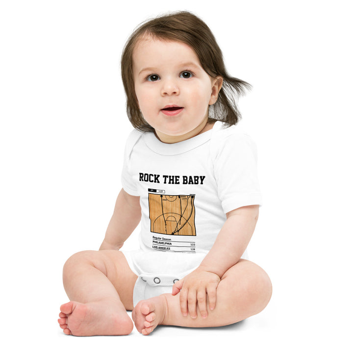 Greatest Philadelphia Sixers Plays Baby Bodysuit: Rock the Baby (1983)