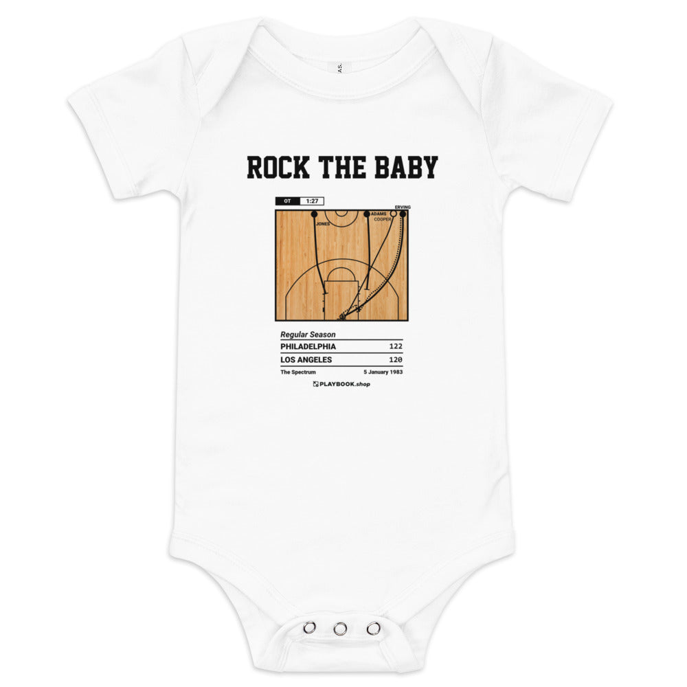Greatest Philadelphia Sixers Plays Baby Bodysuit: Rock the Baby (1983)