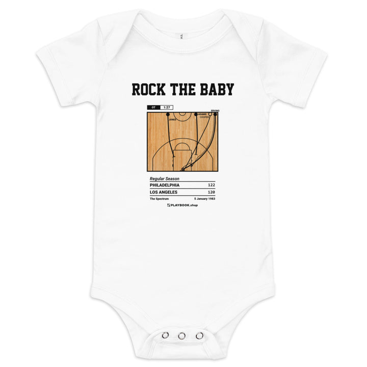 Greatest Philadelphia Sixers Plays Baby Bodysuit: Rock the Baby (1983)