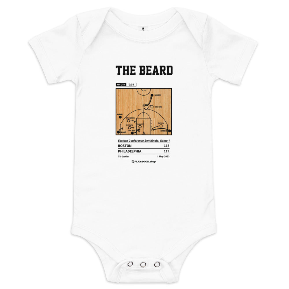 Greatest Philadelphia Sixers Plays Baby Bodysuit: The Beard (2023)