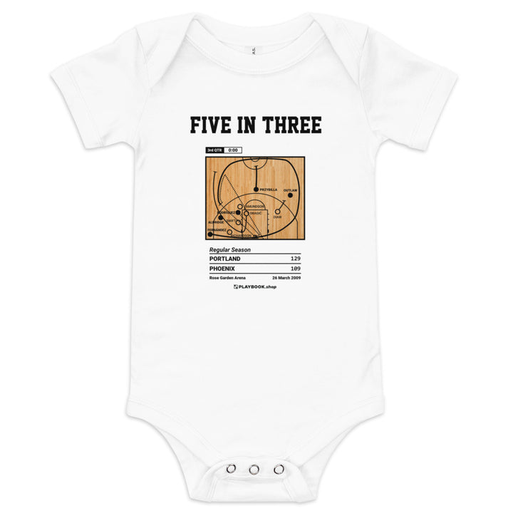 Greatest Portland Trail Blazers Plays Baby Bodysuit: Five in three (2009)