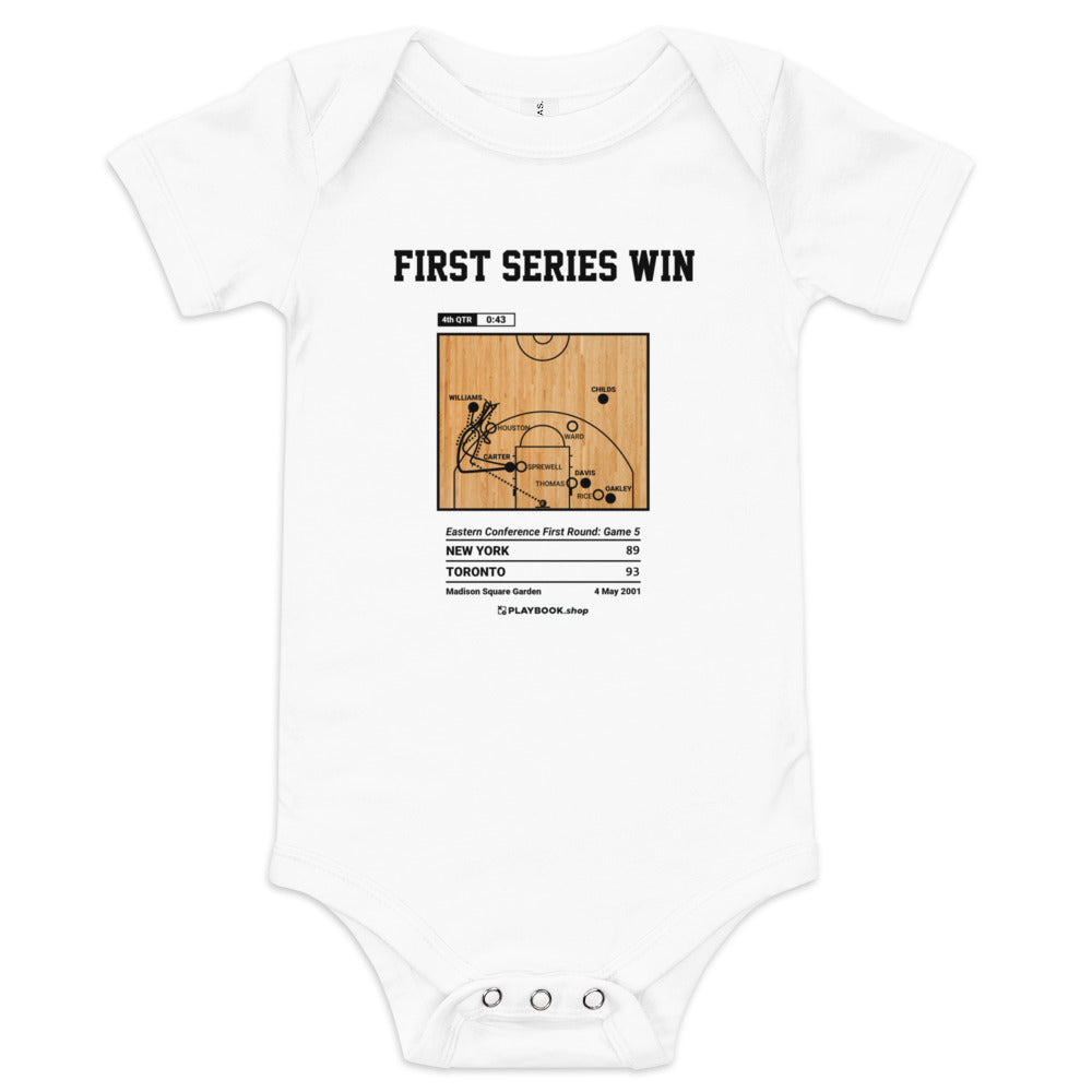 Greatest Toronto Raptors Plays Baby Bodysuit: First Series Win (2001)
