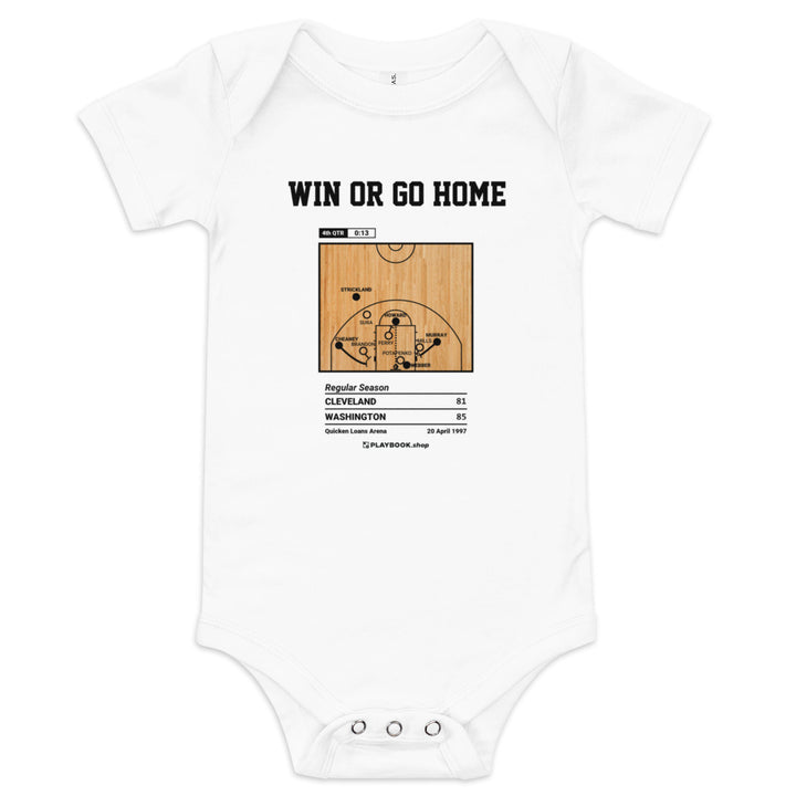Greatest Washington Wizards Plays Baby Bodysuit: Win or go home (1997)