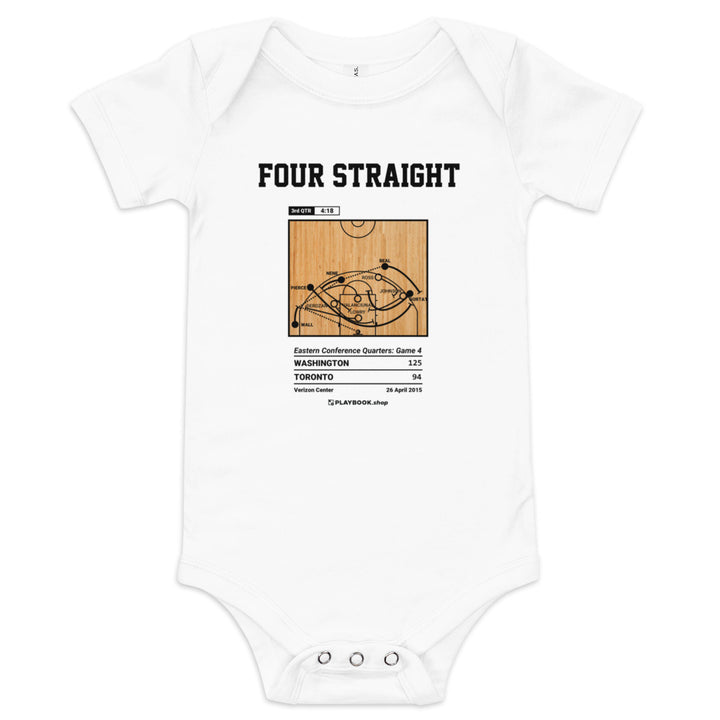 Greatest Washington Wizards Plays Baby Bodysuit: Four straight (2015)