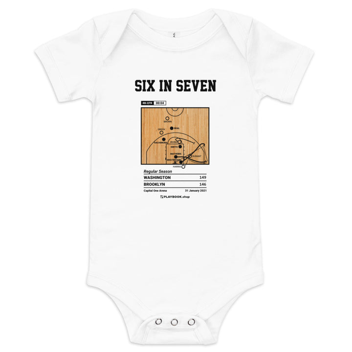 Greatest Washington Wizards Plays Baby Bodysuit: Six in Seven (2021)