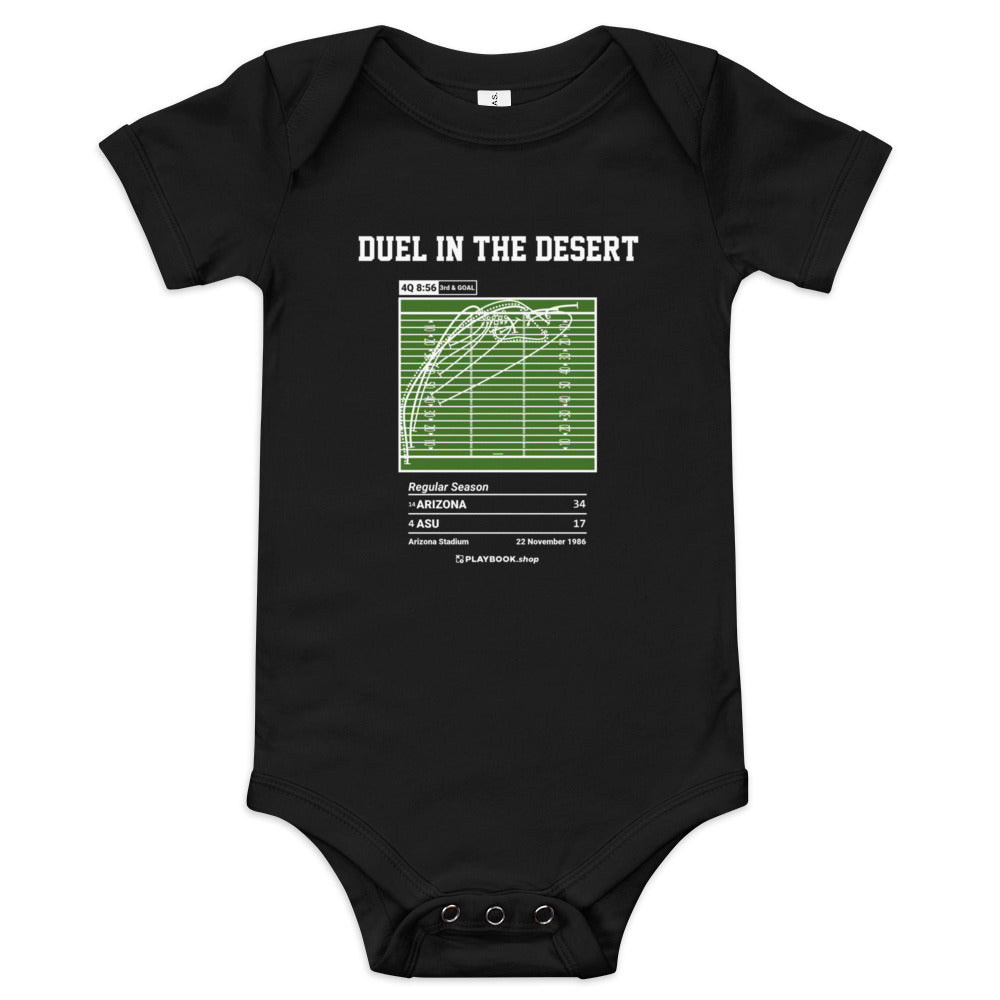 Greatest Arizona Football Plays Baby Bodysuit: Duel in the desert (1986)