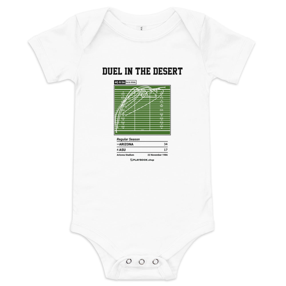 Greatest Arizona Football Plays Baby Bodysuit: Duel in the desert (1986)