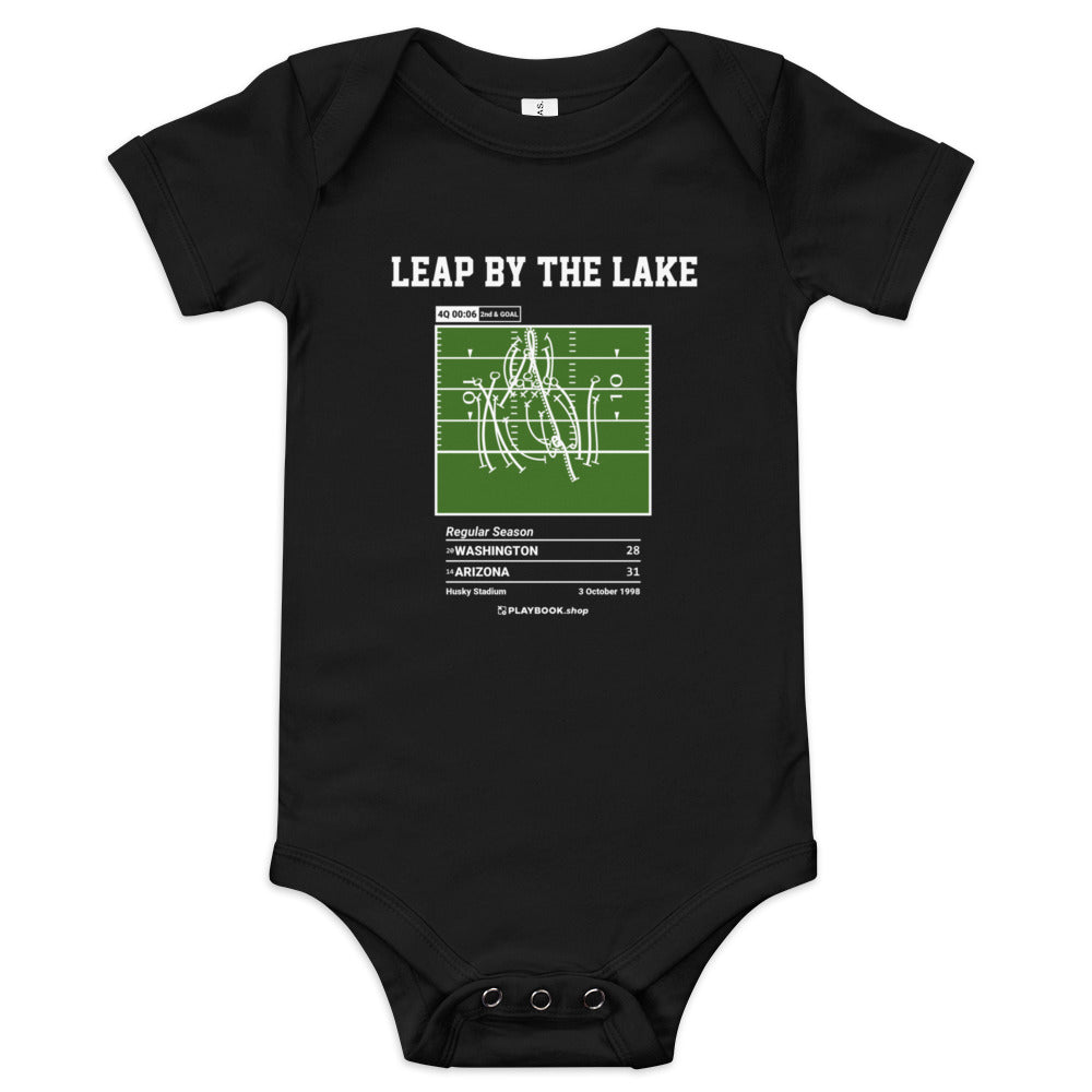 Greatest Arizona Football Plays Baby Bodysuit: Leap by the lake (1998)