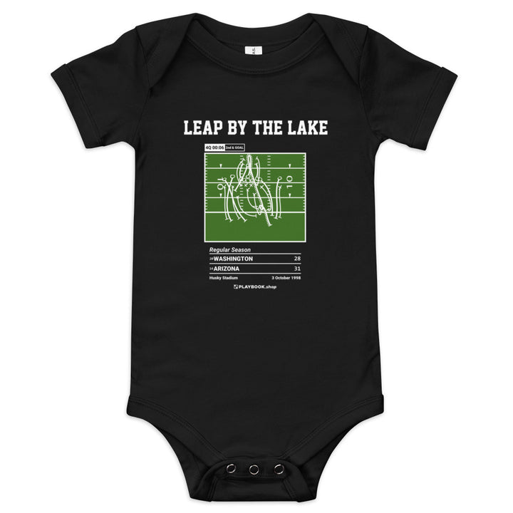 Greatest Arizona Football Plays Baby Bodysuit: Leap by the lake (1998)