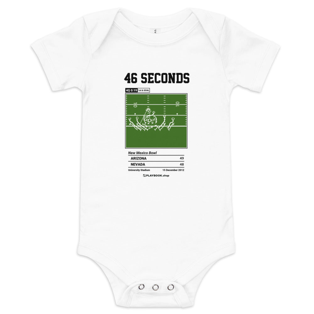 Greatest Arizona Football Plays Baby Bodysuit: 46 seconds (2012)