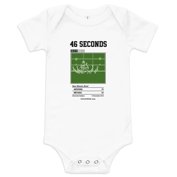 Greatest Arizona Football Plays Baby Bodysuit: 46 seconds (2012)