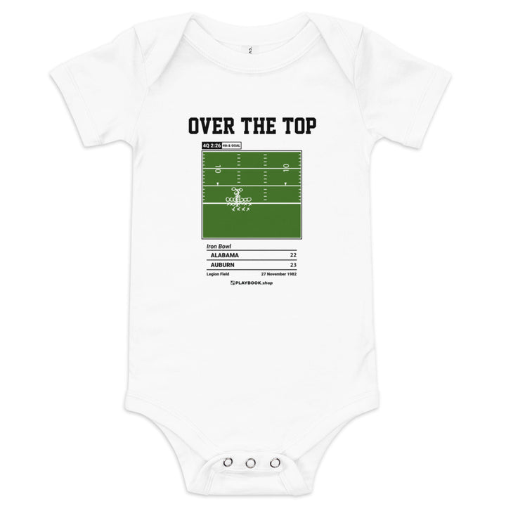 Greatest Auburn Football Plays Baby Bodysuit: Over the Top (1982)