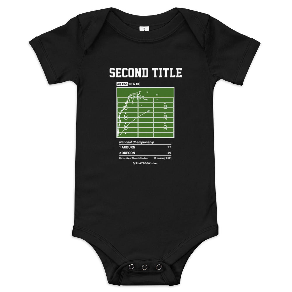 Greatest Auburn Football Plays Baby Bodysuit: Second title (2011)