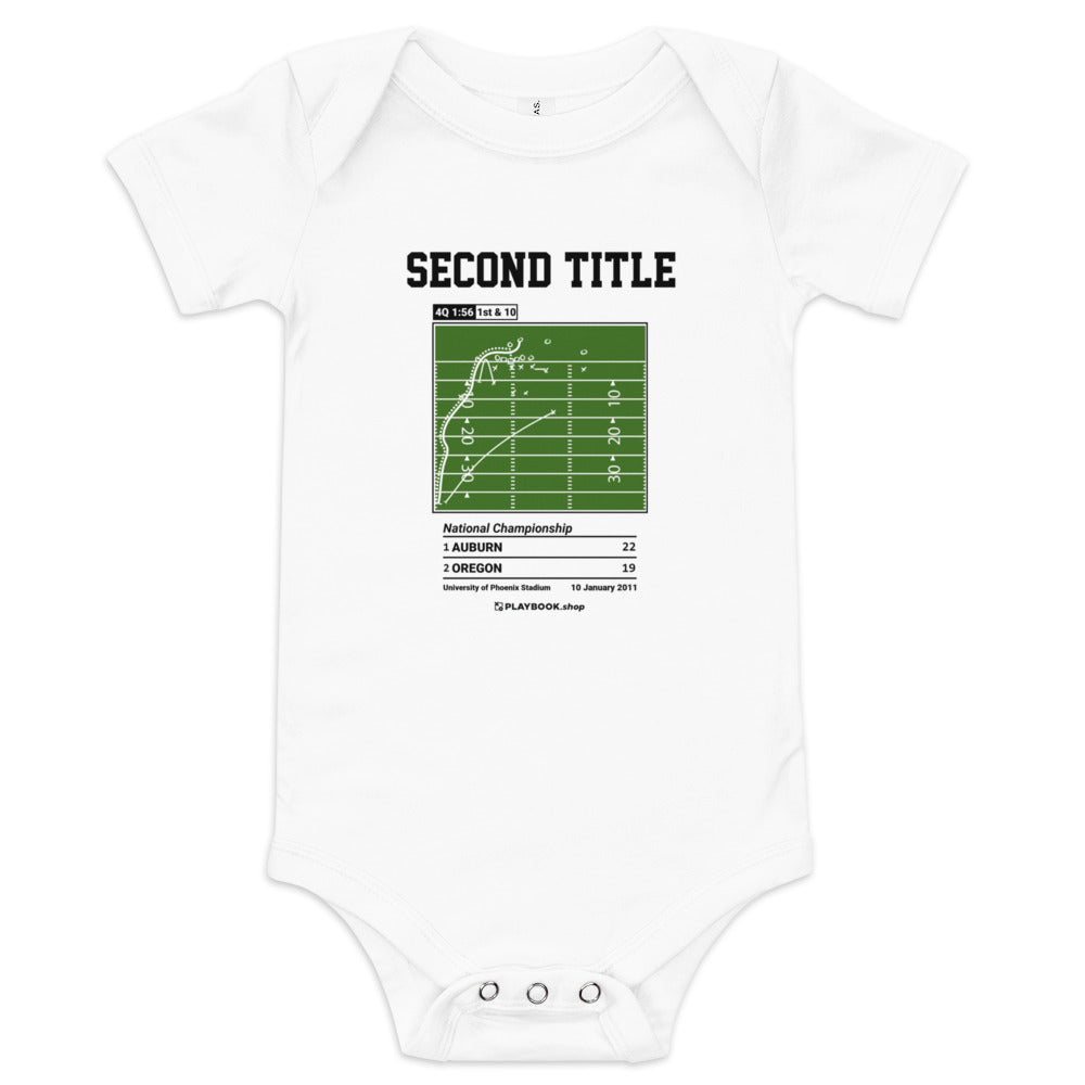 Greatest Auburn Football Plays Baby Bodysuit: Second title (2011)